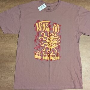 Vans Men's Purplish Brown Graphic T-Shirt